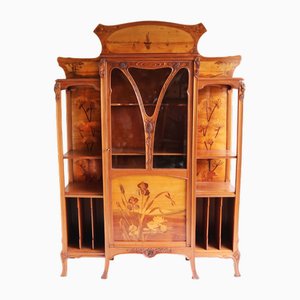 Art Nouveau Display Music Cabinet by Emile Gallé, France, 1905