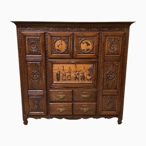 Antique Oak Display Case