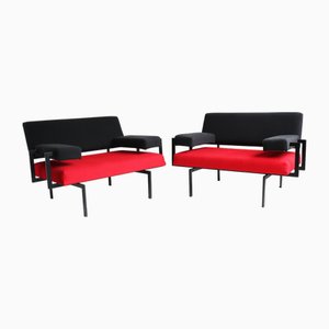 Japanische U+N Series Sessel von Cees Braakman für Pastoe, 1950, 2er Set