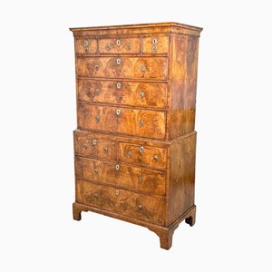 18th Century GeorgianWalnut Tallboy Chest on Chest, 1720