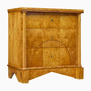 Swedish Empire Birch Chest of Drawers, 1870s