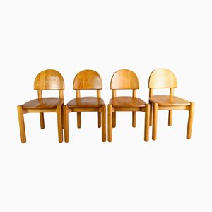 Mid-Century Beech Chairs from Rainer Daumiller, Set of 4