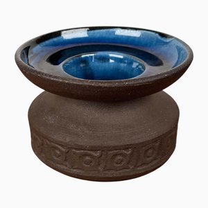 Mid-Century Modern Danish Studio Pottery Candleholder from Jørgen Finn Petersen and Peter Fitzner, 1960s