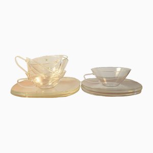 Servizi da tè di Heinrich Löffelhardt per Jenaer Glas, 1955, set di 15