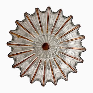 Glass Ceiling Lamp from Herda, 1970s
