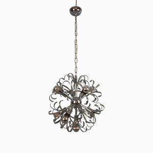 Space Age Chrome and Metal Sputnik Chandelier by Gaetano Sciolari, 1970s