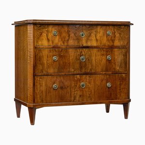 19th Century Scandinavian Walnut Chest of Drawers, 1880