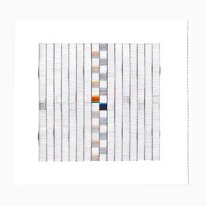 Françoise Luciani, Large White Wavy Square, 2020, Cardboard