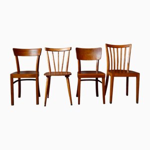 Französische Bistrostühle, 4 . Set