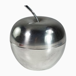Silberne Metall Apfelbox von Lino Sabattini für Christofle, 1950