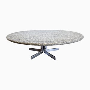 Table Basse Ronde en Granit par Ammannati & Vitelli pour Bruno Brunati, Italie, 1970s