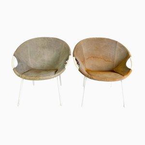 Set de Fauteuils Mid-Century Modernes par Lusch & Co, Set de 2