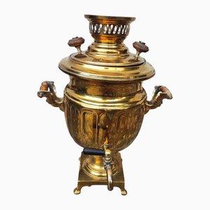 Pichet Samovar d'Avant-guerre en Laiton, 1890s