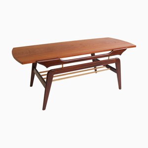 Vintage Danish Coffee Table in Teak and Beech, 1950