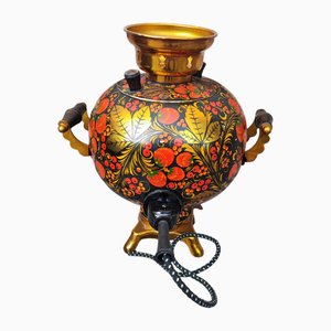 Vintage Brass Samovar Jug, 1986