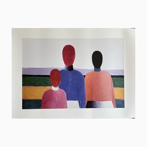 Kazimir Severinovich Malevic, Three Female Figures, Print