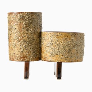 BrutalistJapanese Ikebana Vase from Yamasan, 1960s