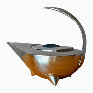 Scandinavian Tekanna Teapot in Silver-Plated Stainless Steel by C. Jörgensen for Bodum