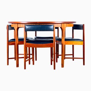 Dining Set by Tom Robertson for McIntosh, 1970s, Set of 5