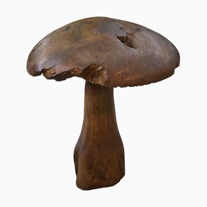 Seta decorativa de madera en bruto, años 80