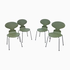 Sedie 3101 di Arne Jacobsen per Fritz Hansen, 1986, set di 4