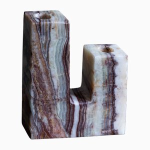 Asy Candleholder in Green Onyx by Manifeste