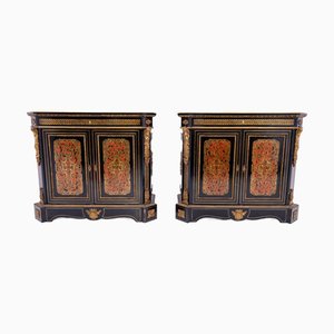 Cassettiere Boulle, Francia, metà XIX secolo, set di 2