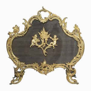 Louis XV Bronze Fireplace Screen, 1800s