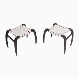 Modern Stools by Ladislav Bartoníček for Krásná Jizba, 1940s, Set of 2