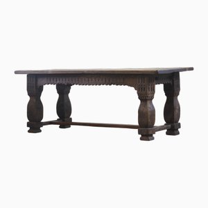 Large Vintage Danish Farmhouse Refectory Table, 1930s
