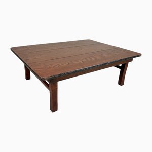 Mesa plegable japonesa vintage de madera, años 20