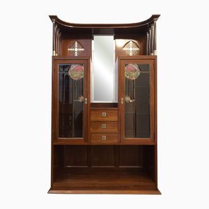 Antique Art Nouveau Display Cabinet by J. & J. Herrmann, 1890s