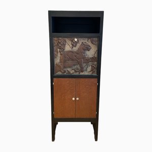 Mobiletto in legno annerito di Georges Henri Laurent, fine XIX secolo