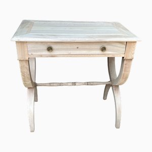 Antique French Empire Side Table in Bleached Cherry