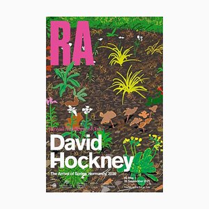David Hockney, the Arrival of Spring, 2020, Normandy Royal Academy Exhibition Poster