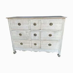 Louis XV French Chest of Drawers in Bleached Oak
