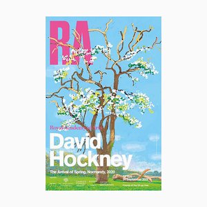 David Hockney, the Arrival of Spring, 2020, Normandy Royal Academy Exhibition Poster