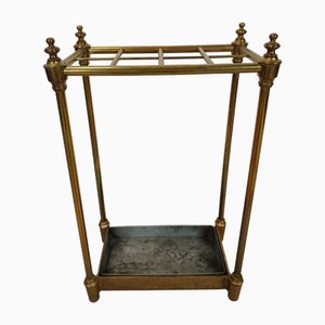 Antique Brass Umbrella Stand, 1890s