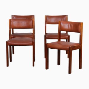 Chaises en Orme de Self, 1970s, Set de 4