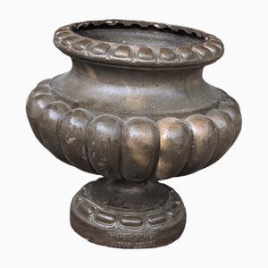 Medici Vase mit Gadroons aus Gusseisen von Alfred Corneau in Charleville, 1870