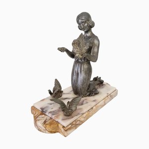 Art Deco Statue of Lady Diana, 1920s-1930s