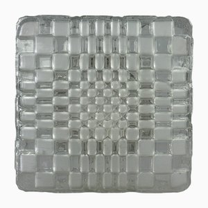 Deckeneinbauleuchte aus Glas, Deutschland, 1960er