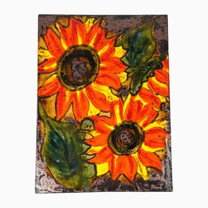 Number 769 Wall Plate in Hand-Painted Ceramic from Ruscha, 1970s