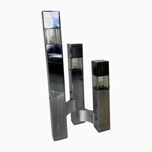 Very Mid-Century Modernist Architectural Sciolari Cubic Table Lamp by Gaetano Sciolari for Sciolari, 1970s