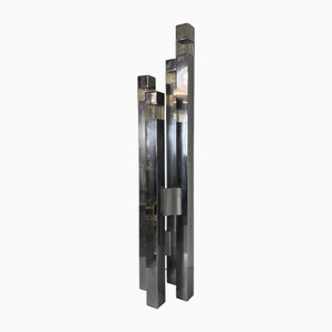 Mid-Century Modernist Italian Architectural Sciolari Cubic Floor Lamp by Gaetano Sciolari for Sciolari, 1970s