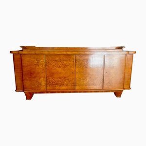 Credenza Art Déco vintage in noce e impiallacciata, anni '20