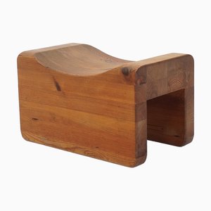 Tabouret Palle en Pin par KJ Pettersson & Söner, 1970s