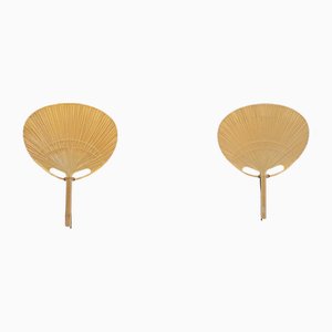 Uchiwa V Wall Lamps by Ingo Maurer for M-Design, 1970s, Set of 2