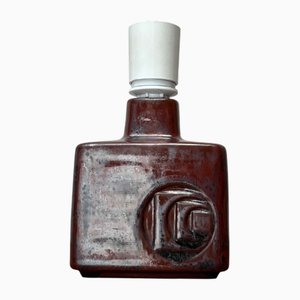 Dänische Vintage Keramik Tischlampe von Desiree Stentoj, 1970er