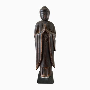 Japanische Holzstatuette, 1890er-1910er